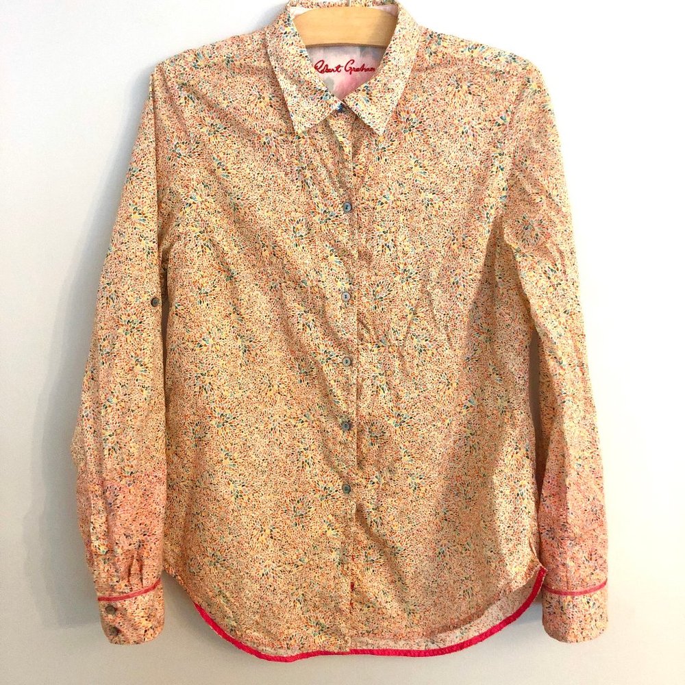 Robert Graham Roll Tab Ombre Sleeve Button Down